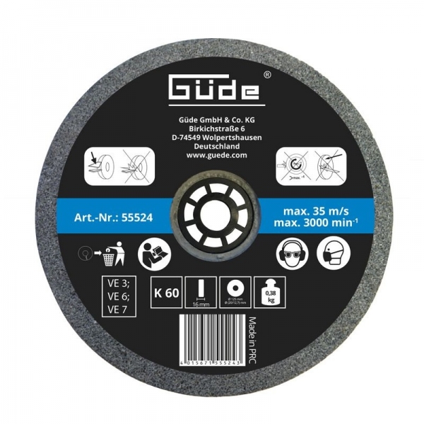 Disc abraziv pentru polizor de banc Guede GUDE55524 O175x25x32 mm granulatie K36