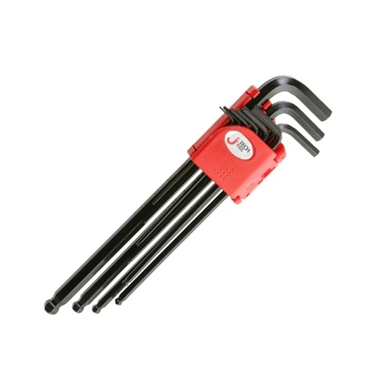 Set chei imbus hexagonale lungi cu cap sferic 1.5 10mm 9 buc. JeTECH